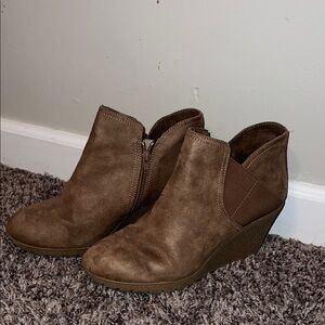 MIA Taupe Ankle Booties